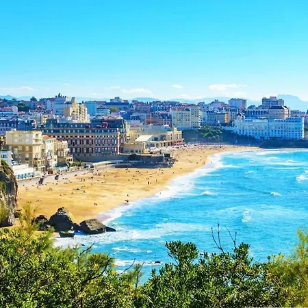 Cosy A Biarritz, Proche Des Commerces Et Plages, Avec Parking Et Balcon - Fr-1-3-607 דירה ביאריץ